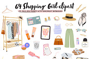 Shopping Girl Clipart Fashion Quotes, an Object Graphic by Ruslana Lubenets (Thumbnail 4 of 15)