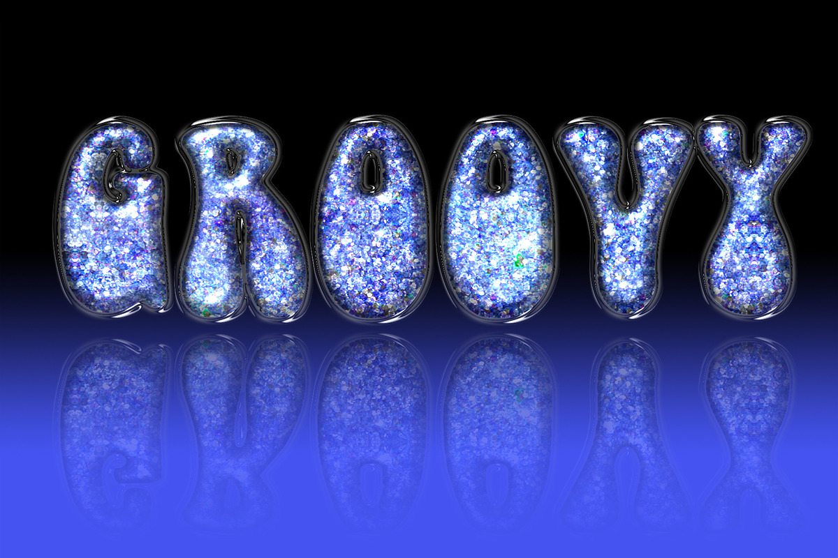 Make Text into GLITTER-filled GLASS!, an Illustration by Blue Lightning TV (Photo 2 of 5)