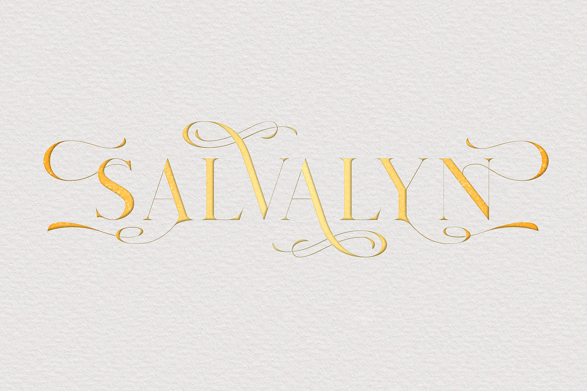 Salvalyn - Stylistic Serif Font, a Serif Font by Craft Supply Co. (Photo 11 of 12)