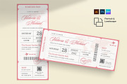 Wedding Boarding Pass Invitation, an Invitation Template by BrandPacks (Thumbnail 4 of 4)