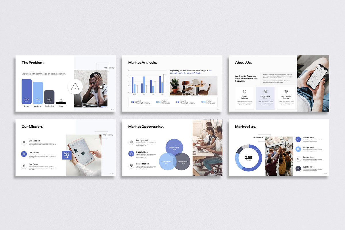 Business Pitch Deck Presentation, a Presentation Template by creathrivestudio (Photo 6 of 13)