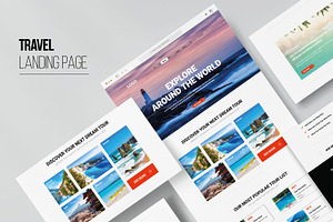 Travel Agency Landing Page Design, a Landing Page Template by MightyDesign
