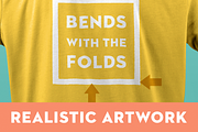 T-Shirt Mockup Template Front & Back, a Shirt Mockup by w/studio (Thumbnail 2 of 6)