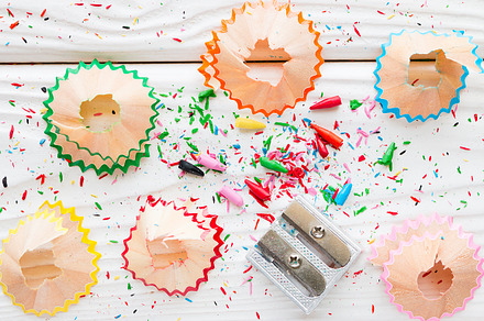 Pencil sharpener containing pencil, sharpened, and school, an Arts & Entertainment Photo by itakdalee
