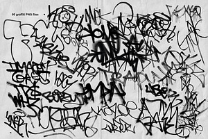 105 Graffiti & Torn Paper PNG Vol.3