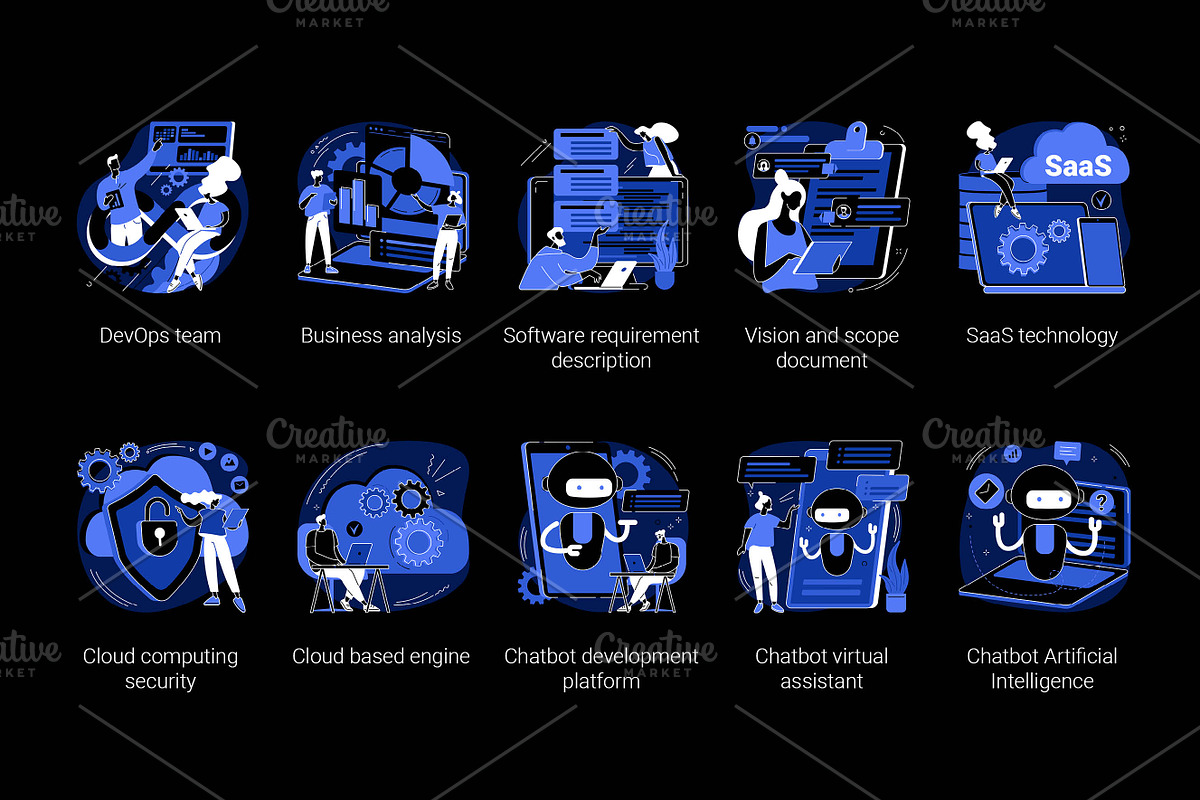50 Development UI illustrations, a Templates & Theme by Visual Generation (Photo 11 of 12)