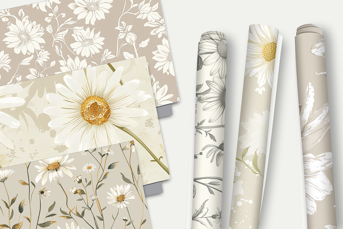 Cottage Beige Seamless Pattern, a Pattern Graphic by Sian Elizabeth Designs (Photo 2 of 6)