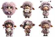 Cute Sheep Clipart Quirky Valentines, an Illustration by Daily.Designs (Thumbnail 3 of 5)