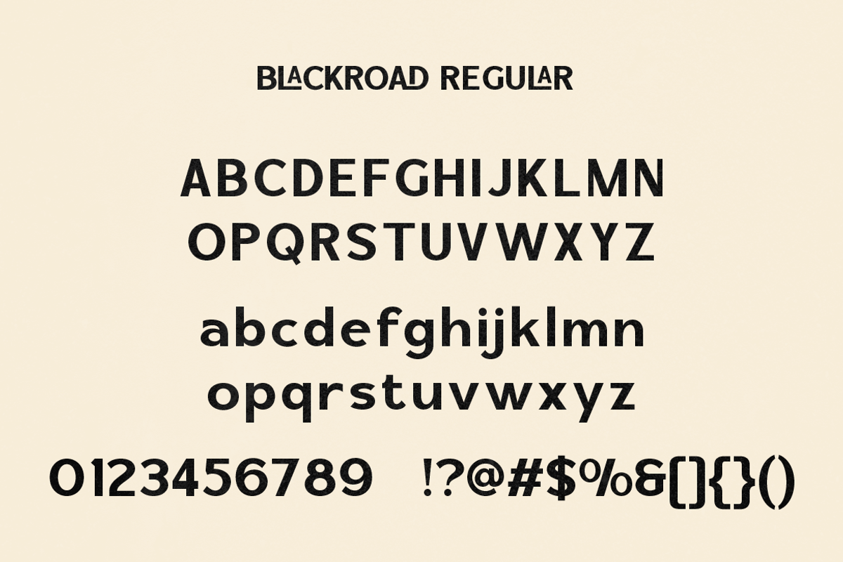 Blackroad, a Sans Serif Font by Burntilldead (Photo 2 of 11)