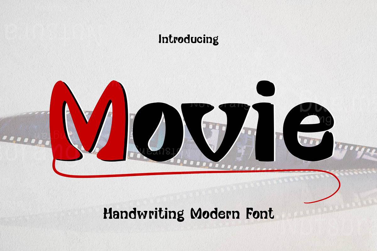 Movie Fonts, a Script Font by N Nakorn Creative (Photo 1 of 7)