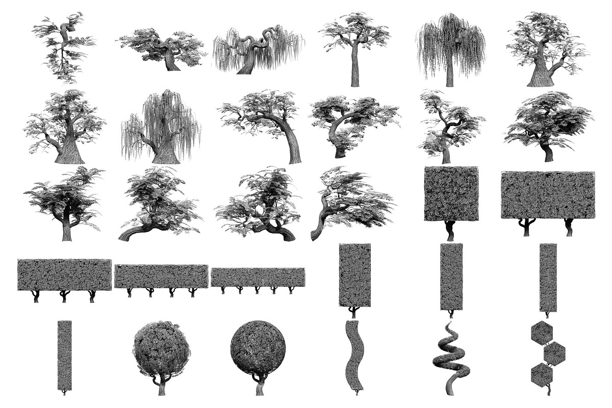 Tree Brushes - Willow Edition, a Brush Add-On by xresch (Photo 16 of 27)