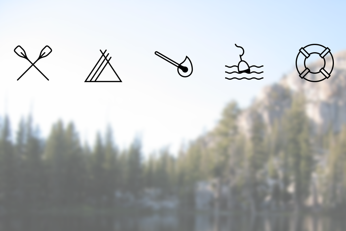 Camping icons, an Icon by brandcut (Photo 2 of 4)