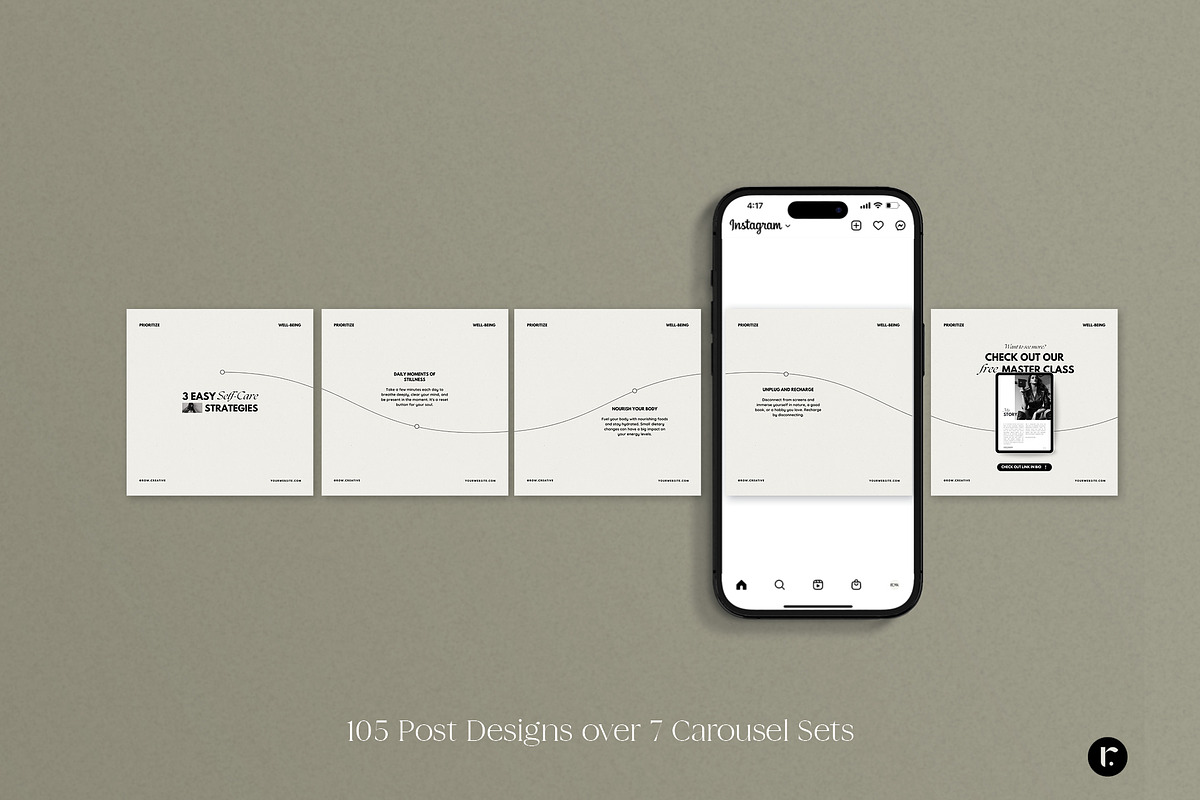 Coach Instagram Carousel & Post, a Social Media Template by Row Creative (Photo 7 of 11)