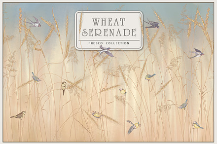 Fresco collection Wheat Serenade, a Wallpaper Graphic by Natalia0307