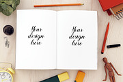 Planner mockup. Notebook mockup., a Print Template by MockupMarket (Thumbnail 3 of 4)