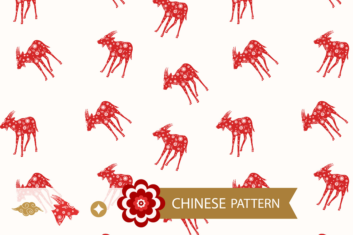 Goat Pattern, a Pattern Graphic by Groovy Arts (Photo 1 of 5)