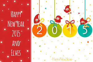 Happy New Year 2015 And Elves