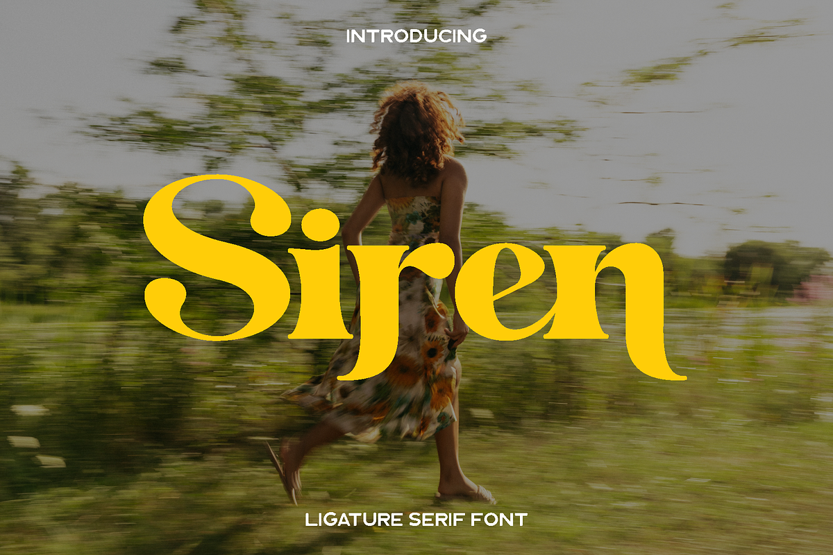 Siren - Ligature Serif, a Serif Font by Luna Shop (Photo 1 of 6)