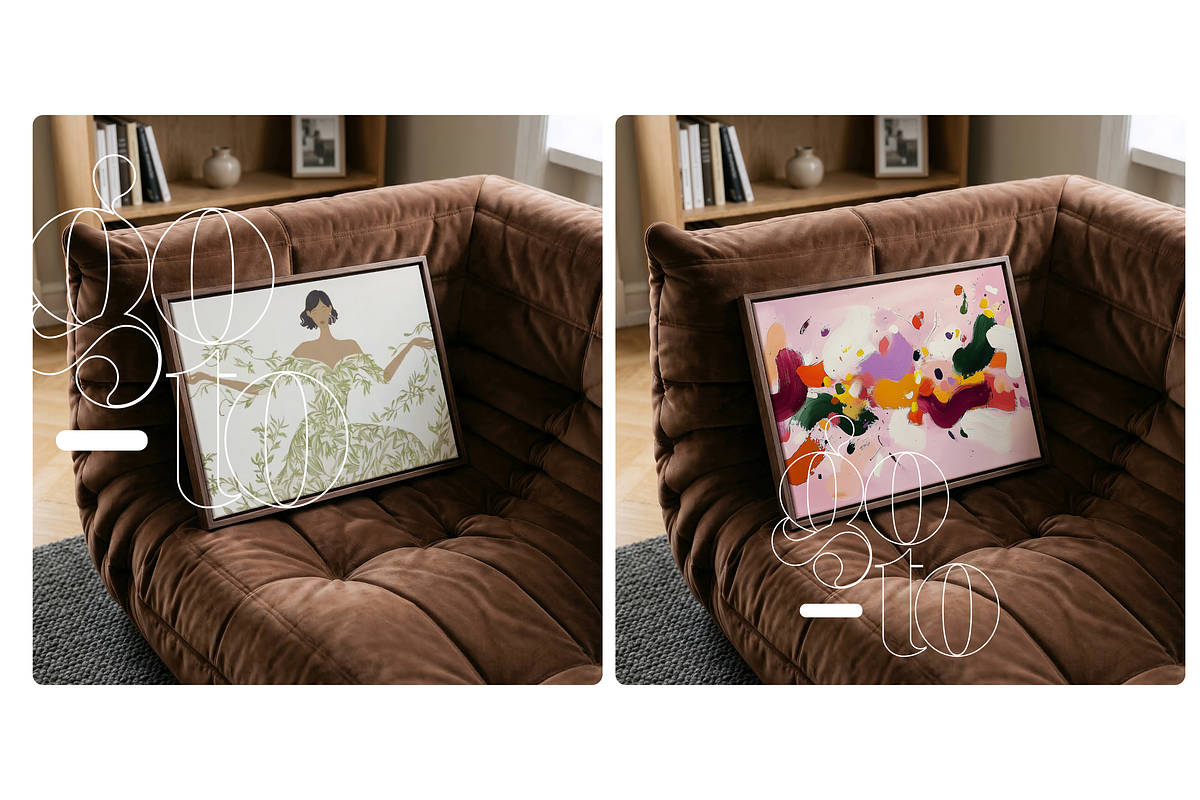 Horizontal Framed Canvas Mockup PSD, a Mockup by First Impression Mockups (Photo 3 of 4)