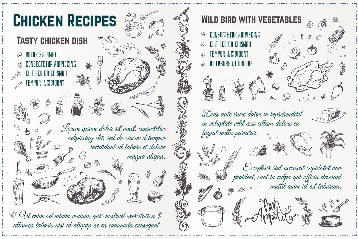 Hand-drawn Cooking and Food Icons, a Decorative Illustration by Margo Miller (Photo 12 of 48)