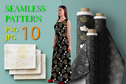Seamless patterns of leaves 2, a Pattern Graphic by Digital illustration shop (Thumbnail 1 of 4)