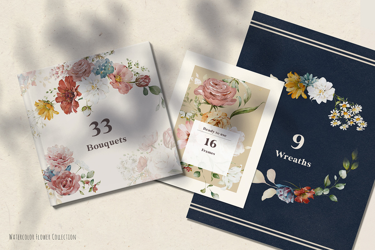 Watercolor Flower Collection, a Decorative Illustration by Damian Roh (Photo 5 of 19)