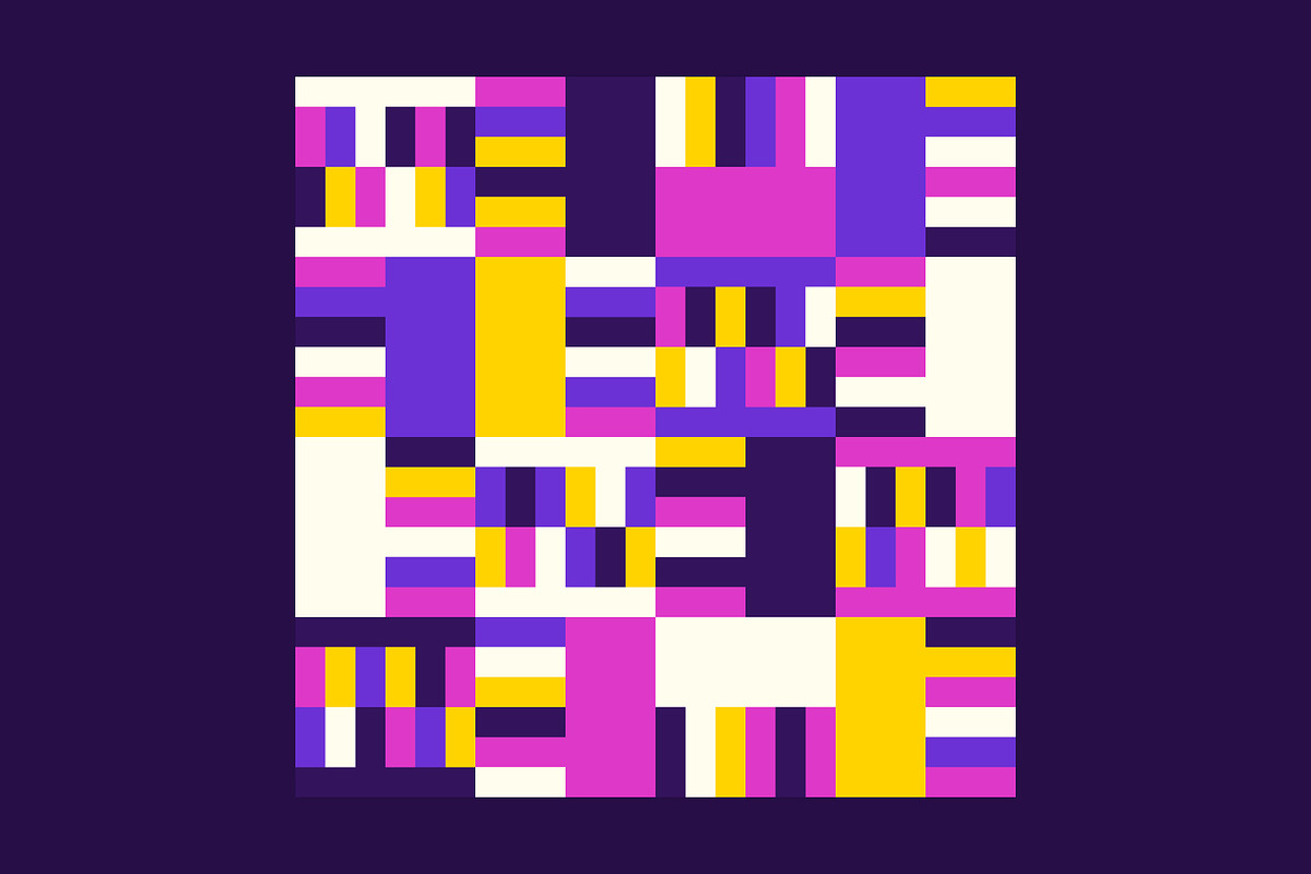 Geometric Squares Grid Pattern, a Pattern Graphic by Neo Geo (Photo 6 of 6)