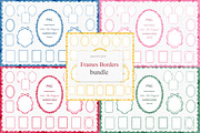 Watercolor Frames Borders Bundle, an Object Graphic by Solo Art Original (Thumbnail 1 of 12)