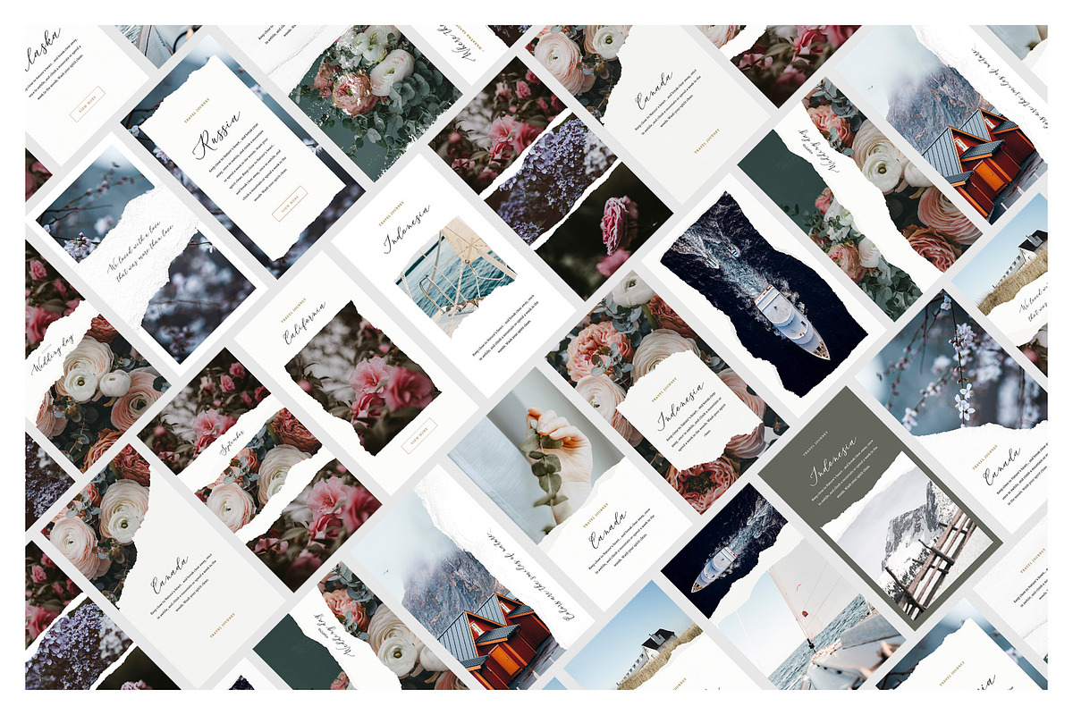20 Torn Paper Instagram Stories, a Social Media Template by Artcoast Std. (Photo 2 of 7)