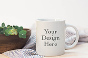 Mug with Eucalyptus, a Product Mockup by The Ginger Snaps Co (Thumbnail 1 of 2)