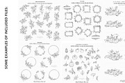 Floral Line Art Bundle 700+, an Illustration by CaraulanStore (Thumbnail 4 of 7)