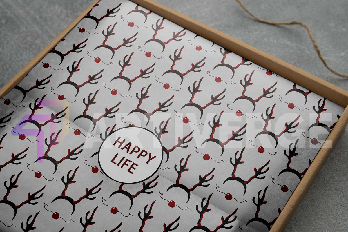 Christmas Mask Icon Seamless Pattern, a Graphic by Artiverge (Photo 5 of 7)