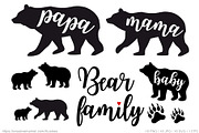 Mama bear, papa bear, vector set, a Graphic by Illustree (Thumbnail 2 of 5)