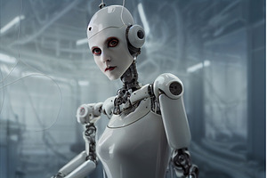 Girl android portrait, a Technology Photo by Neirfy