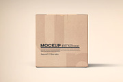 Square Kraft Paper Box Packaging, a Packaging Mockup by Ram Studio LLC (Thumbnail 10 of 16)