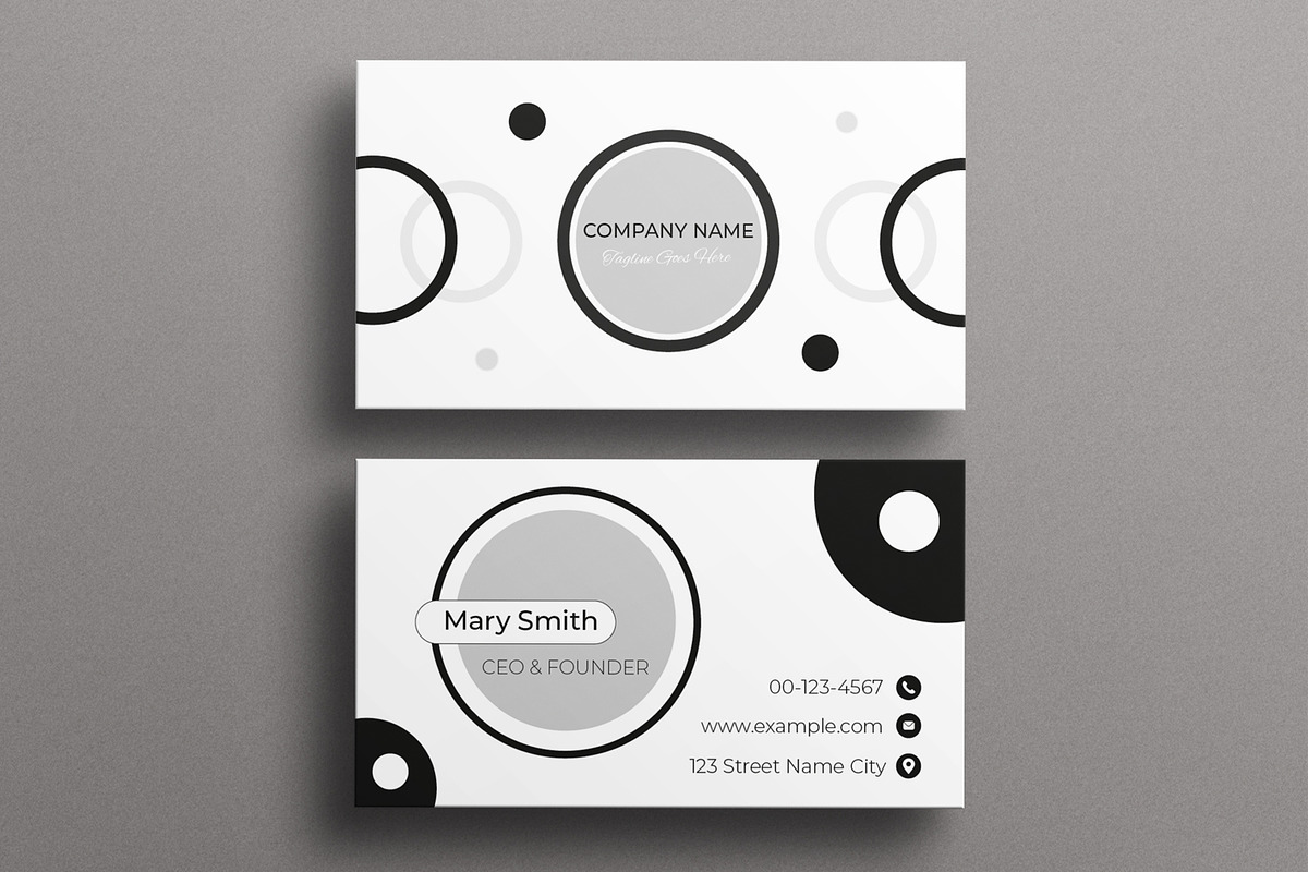 Business Card Template Design, a Business Card Template by MightyDesign (Photo 1 of 6)