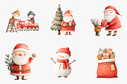 Watercolor Christmas Clipart, an Illustration by CreationArt (Thumbnail 5 of 5)