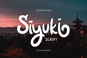 Siyuki Brush Script, a Script Font by Fikry Alfatih (Thumbnail 1 of 9)