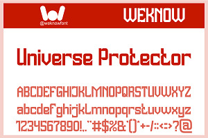 Universe Protector Font
