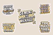 Funny Zodiac Digital Sticker Set, an Object Graphic by Jakayla Digital Co (Thumbnail 11 of 20)