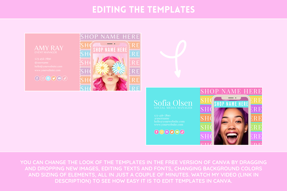 Pastel Email Signature Templates, an Email Template by SunshineStudioBoutique (Photo 6 of 9)