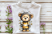 Whimsical Easter Bee Teddy Bear Clip, an Illustration by OK Design (Thumbnail 5 of 6)