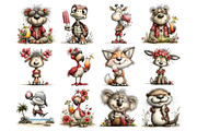 Quirky Summer Animals Clipart, a Seasonal Illustration by Nicolle's Colorful Art (Thumbnail 3 of 5)