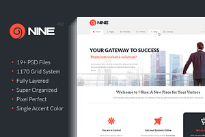 9Nine - Clean PSD Design