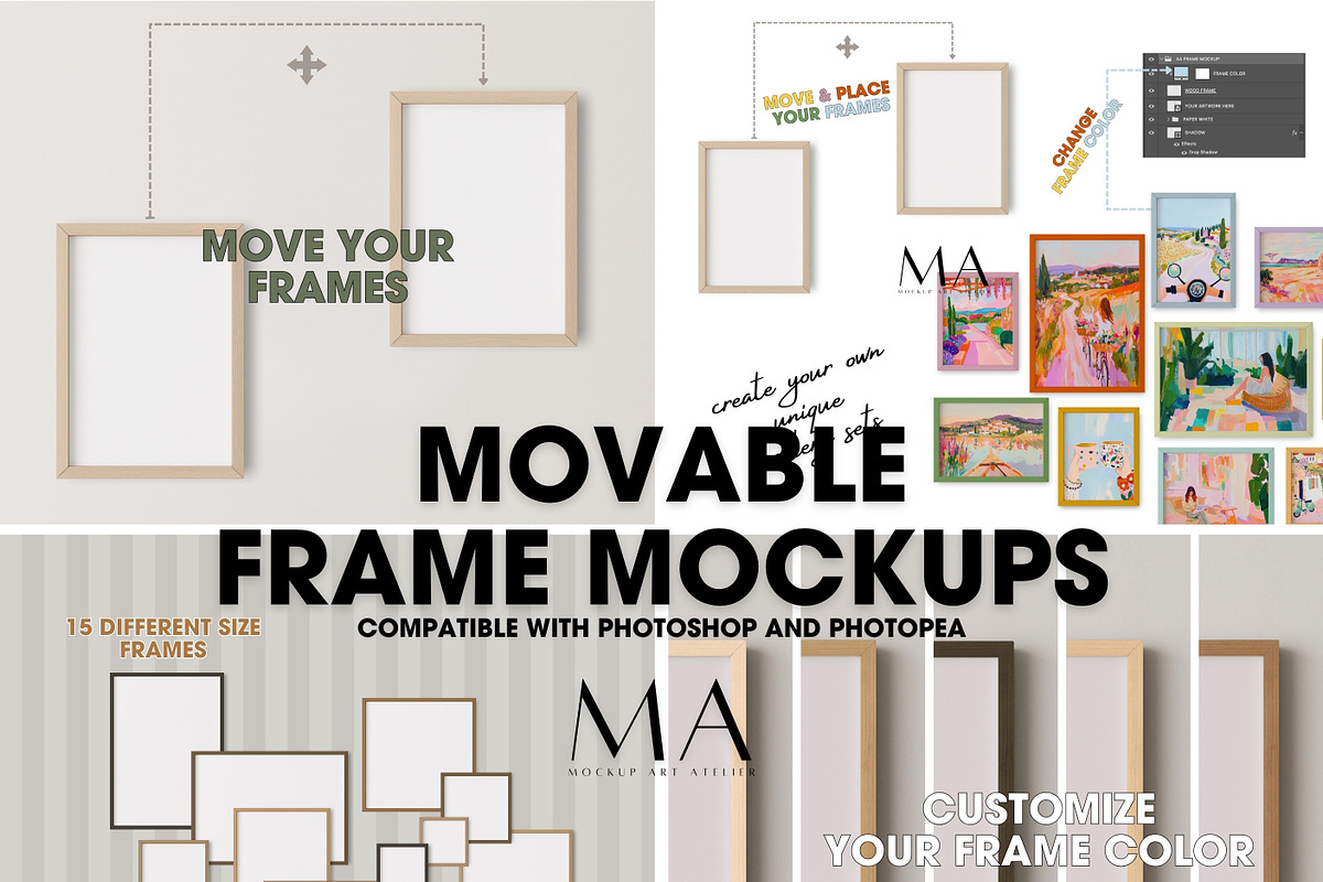 Mega Poster Shop Builder Bundle, a Household Mockup by Mockup Art Atelier (Photo 25 of 61)