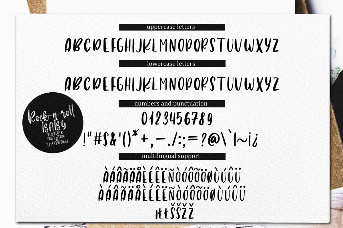 Rock-n-Roll Baby.Font trio+doodles, a Script Font by CallMeStasia (Photo 17 of 19)