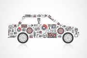 16 Auto Spare Parts Set, an Icon by Olha Kostiuk (Thumbnail 5 of 10)