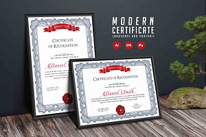 187. Modern Certificate Template