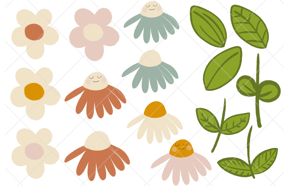 Kids Flowers Kawaii Spring Florals, a Graphic by Murphy & Frank (Photo 4 of 5)