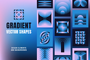 Gradient vector shapes, a Background Graphic by venimo (Thumbnail 1 of 7)